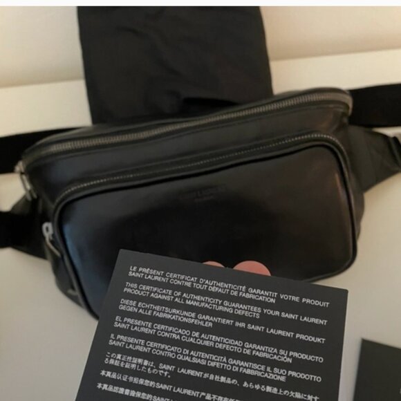 NWOT Saint Laurent Lambskin Leather Subway bumbag - Picture 12 of 16